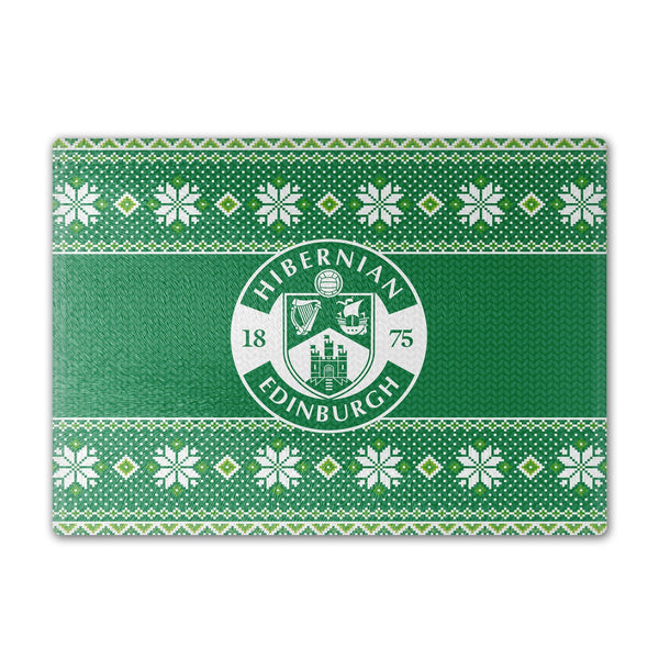 Hibernian Knitted Xmas Chopping Board