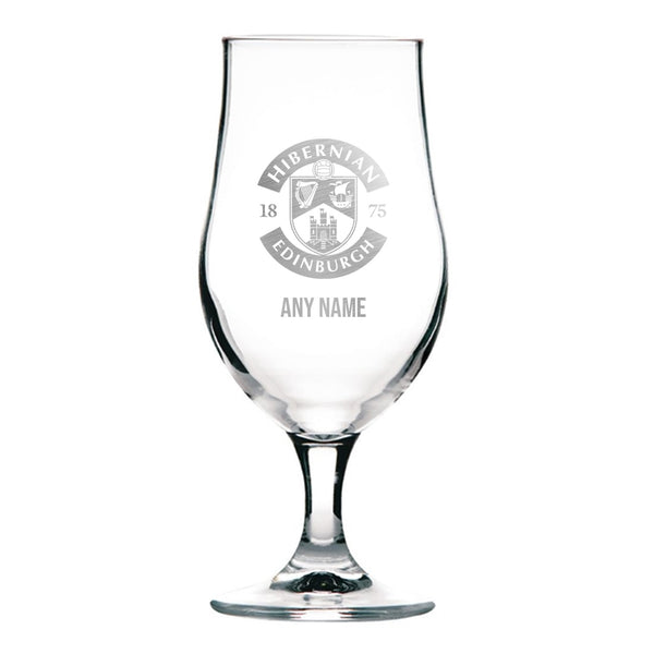 Hibernian 370ml Stemmed Beer Glass *Customisable*