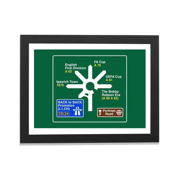 Ipswich Town History Roundabout Print