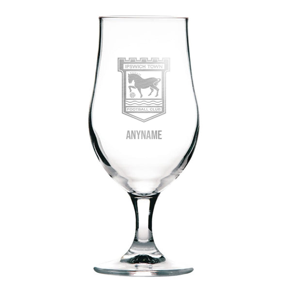 Ipswich Town 370ml Stemmed Beer Glass *Customisable*