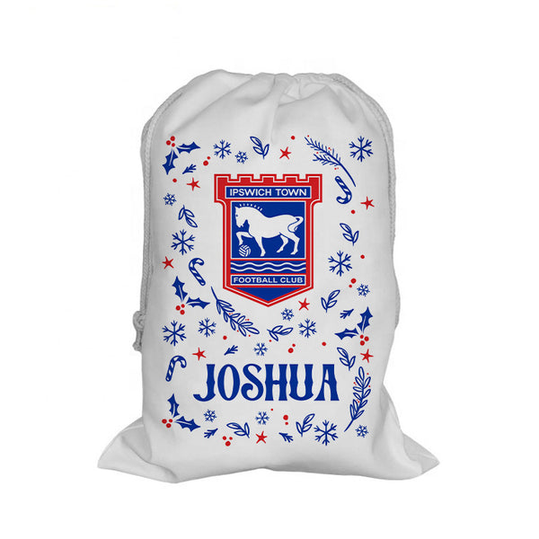 Ipswich Town Pattern Santa Sack