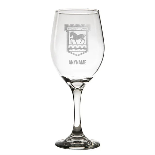 Ipswich Town 410ml Wine Glass *Customisable*