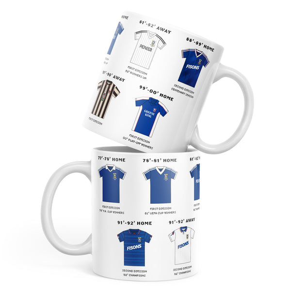 Ipswich Town Kit History Mug