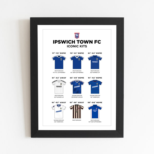 Ipswich Town Kit History Print