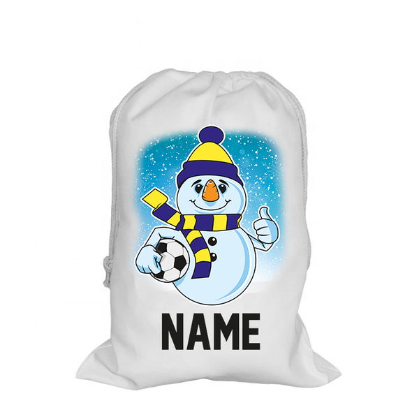 Personalised Football Christmas Sack - Your Club Colours