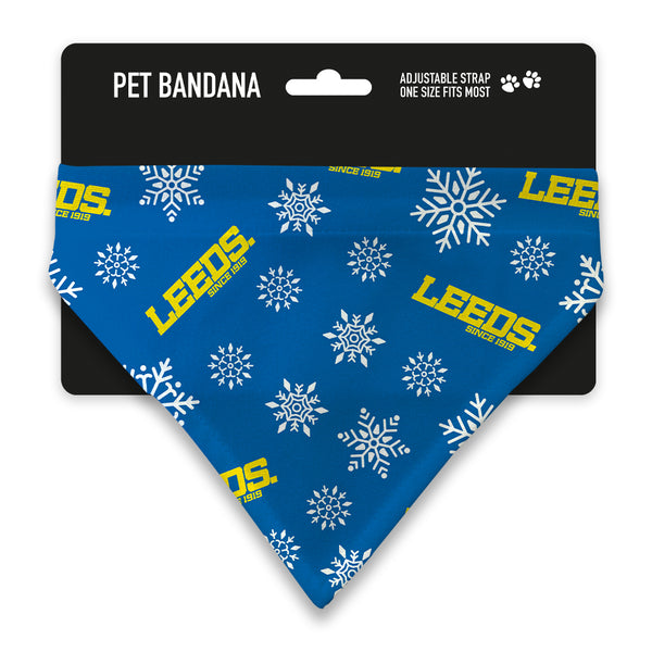 Leeds Christmas Snow Pet Bandana