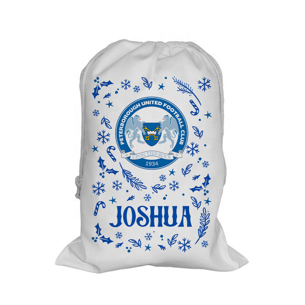 Peterborough United Pattern Santa Sack