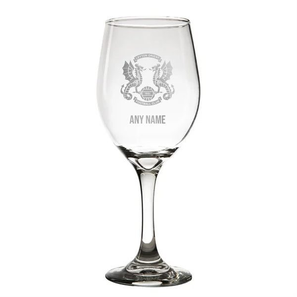 Leyton Orient 410ml Wine Glass *Customisable*