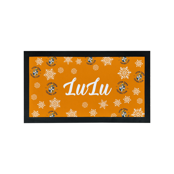 Luton Town Christmas Pet Feeding Mat