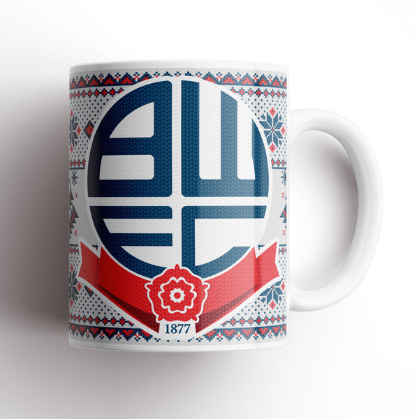 Bolton Wanderers Xmas Knitted Mug