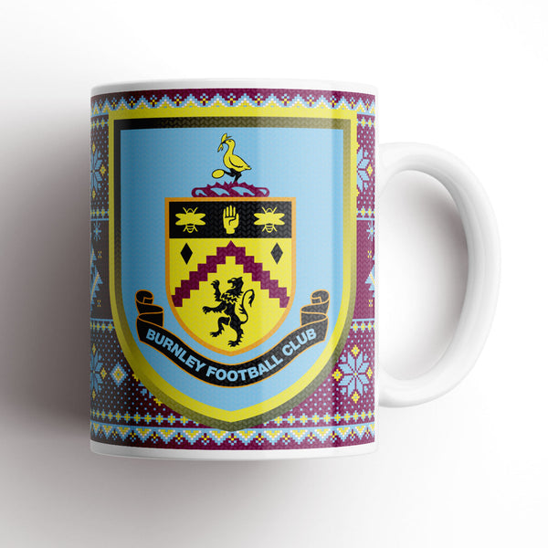 Burnley Xmas Knitted Mug