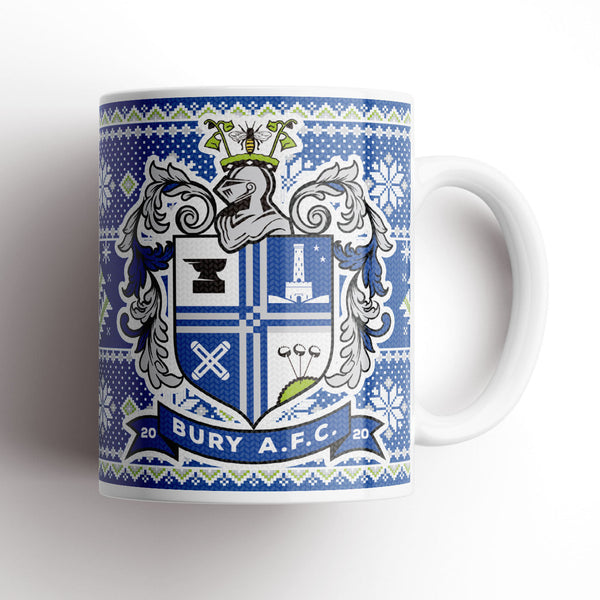 Bury Xmas Knitted Mug