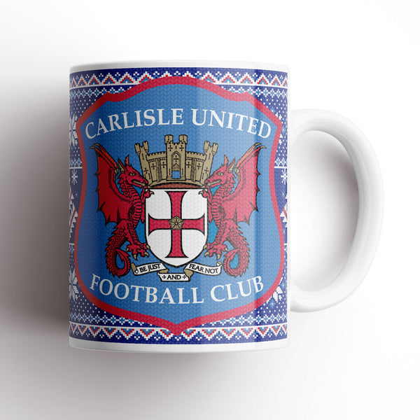 Carlisle United Xmas Knitted Mug