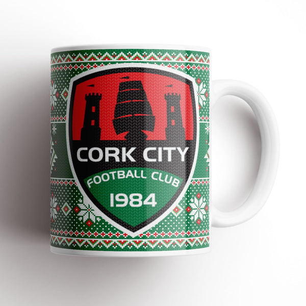 Cork City Xmas Knitted Mug