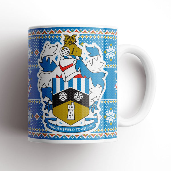 Huddersfield Xmas Knitted Mug