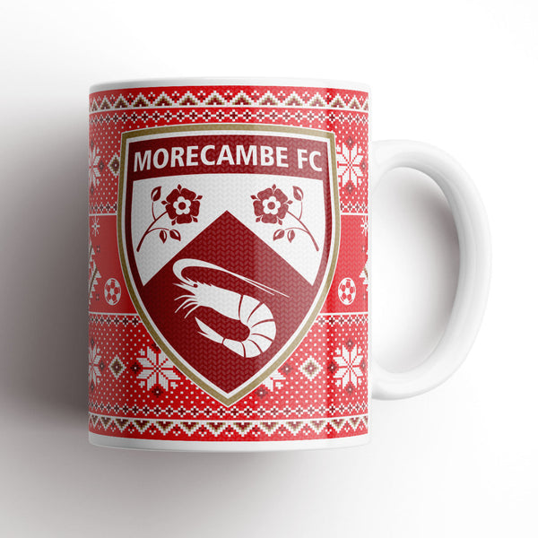 Morecambe Xmas Knitted Mug