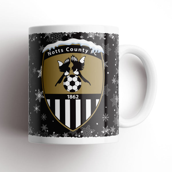 Notts County Xmas Snow Mug