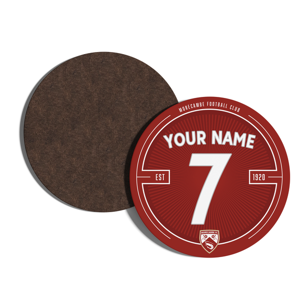 Morecambe Custom Name Club Coaster