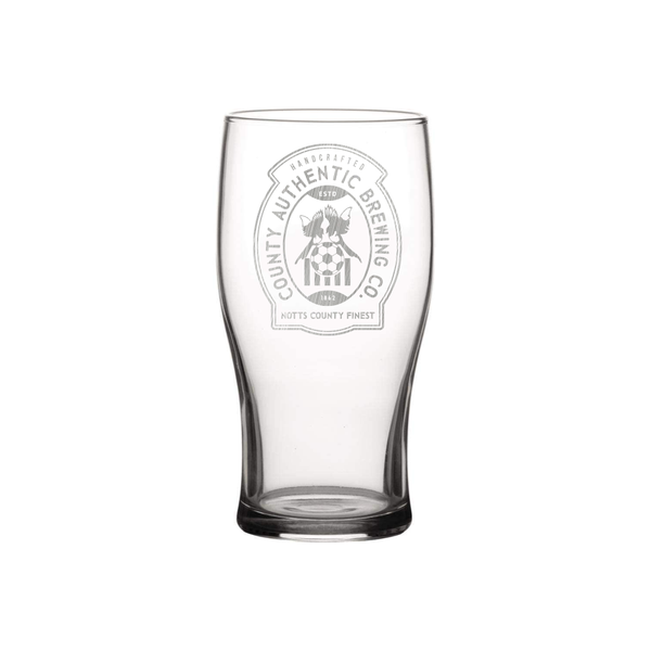 Notts County Beer Label Engraved Pint Glass