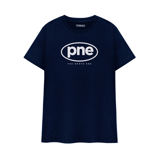 Preston North End Stamp Navy T Shirt