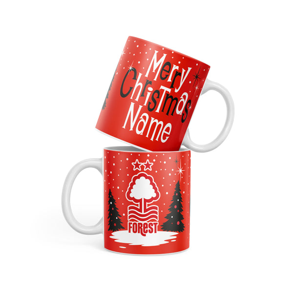 Nottingham Forest Christmas Mid Century Mug