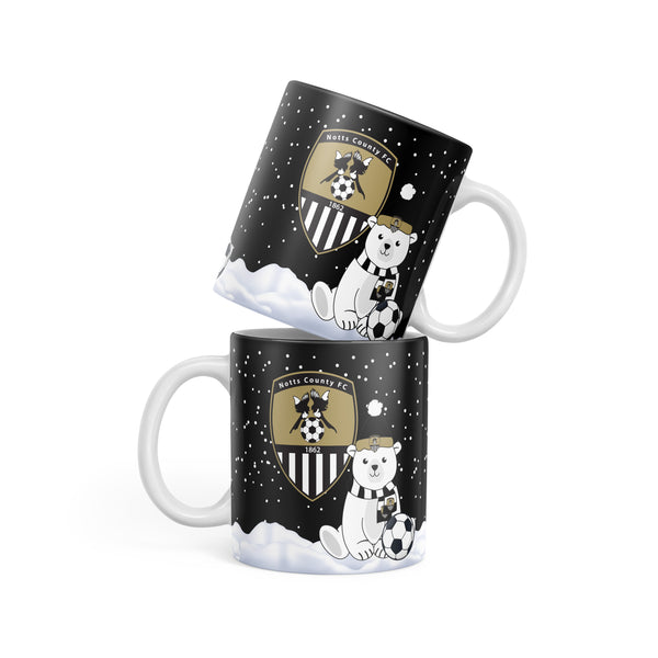 Notts County Christmas Polar Bear Mug