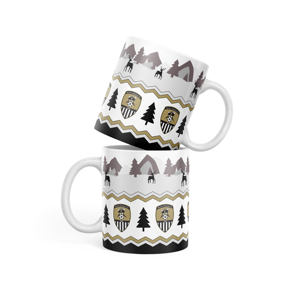 Notts County Christmas Scene Mug