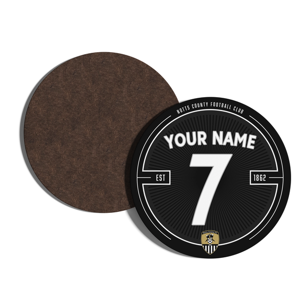 Notts County Custom Name Club Coaster