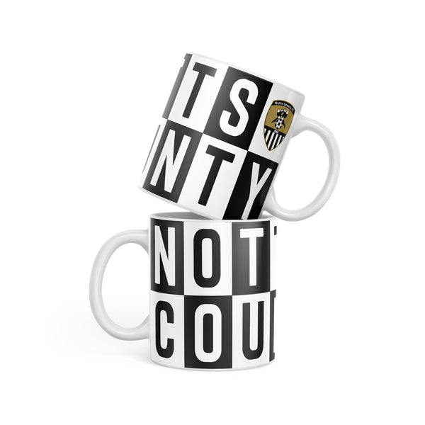 Notts County Lettering Mug