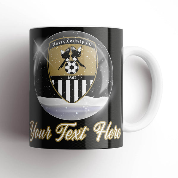 Notts County Christmas Snowglobe Mug