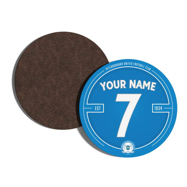 Peterborough United Custom Name Club Coaster