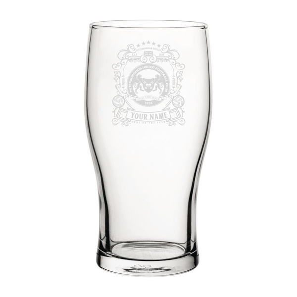 Peterborough United Coat Of Arms Custom Pint Glass