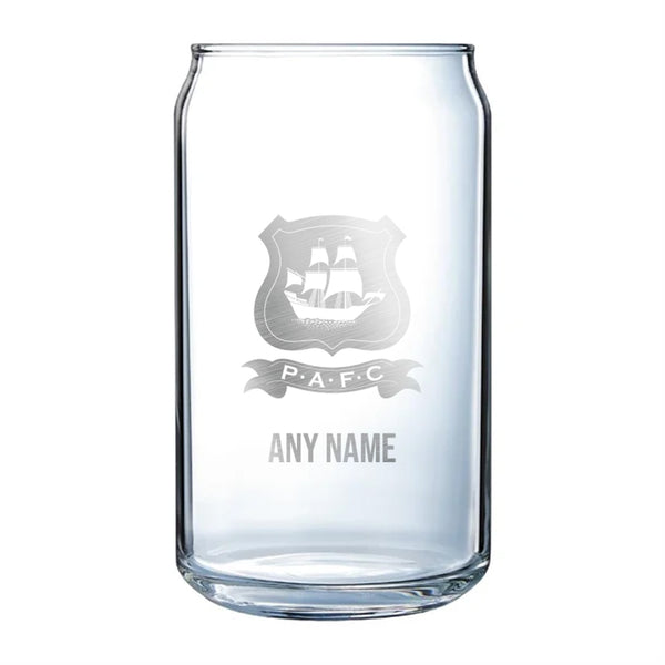 Plymouth Argyle Can Glass *Customisable*