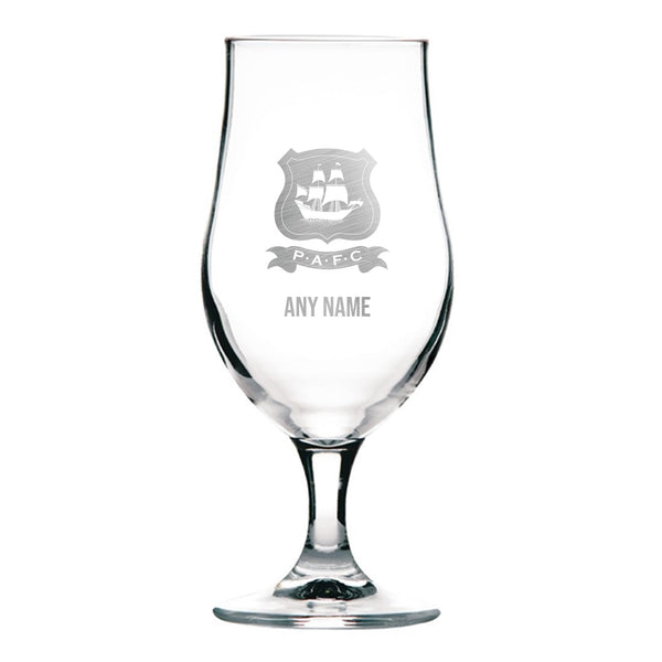 Plymouth Argyle 370ml Stemmed Beer Glass *Customisable*