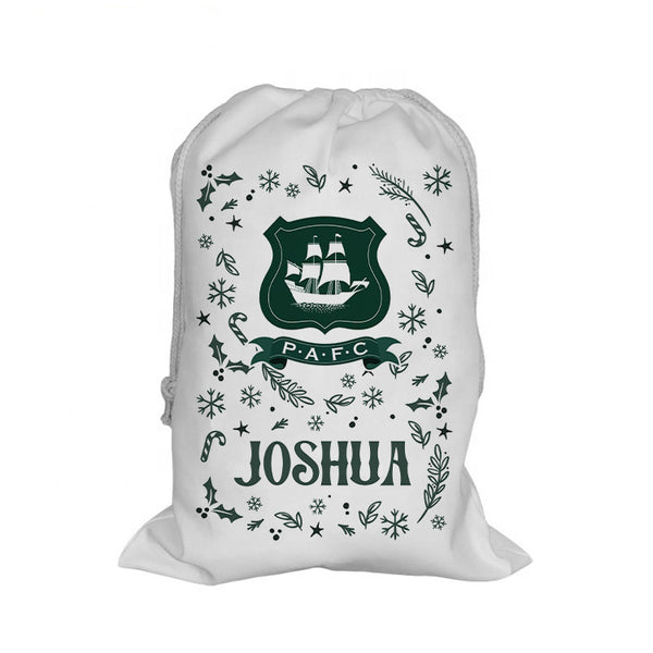 Plymouth Argyle Pattern Santa Sack