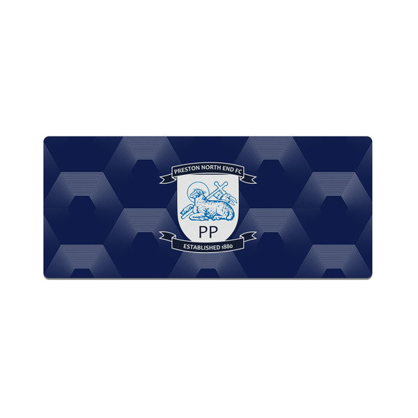 Preston North End Hex Large Desk & Gaming Mat