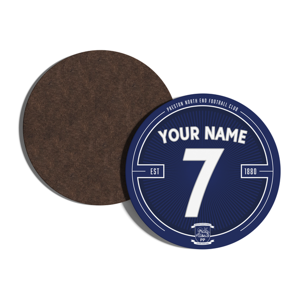 Preston North End Custom Name Club Coaster