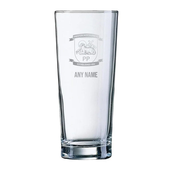 Preston North End Hi Ball Pint Glass