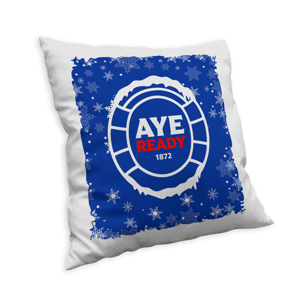 Rangers Christmas Snow Cushion