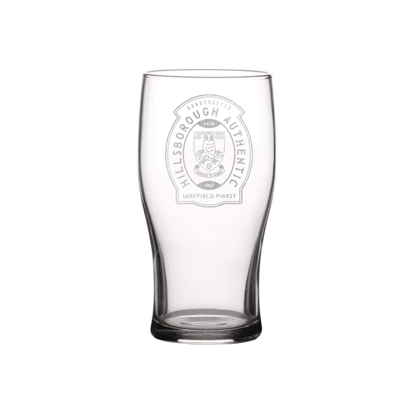 Sheffield Wednesday Beer Label Engraved Pint Glass