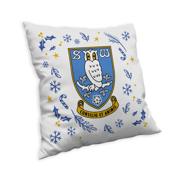 Sheffield Wednesday Christmas Pattern Cushion