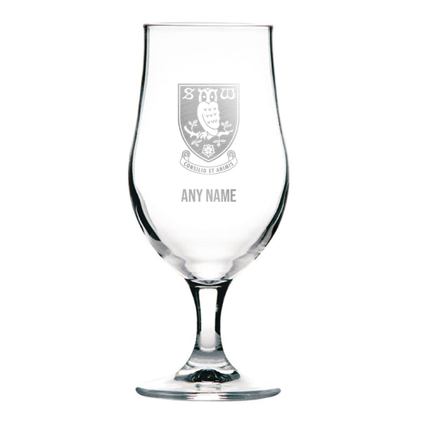 Sheffield Wednesday 370ml Stemmed Beer Glass *Customisable*