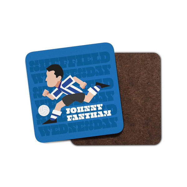 SWFC Johnny Fantham Illustrated Coaster