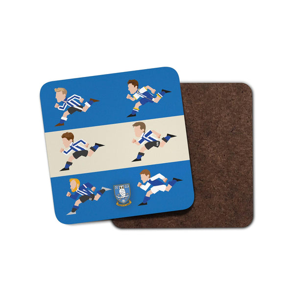 SWFC Players 2 Illustrated Coaster