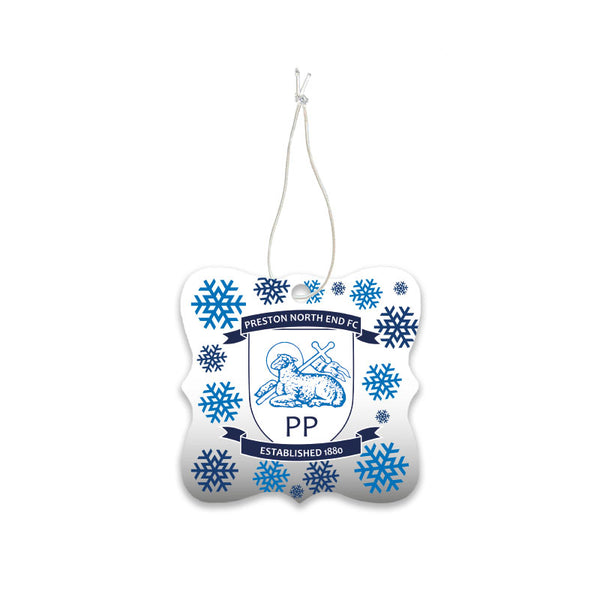 Preston North End Snowflake Christmas Decoration