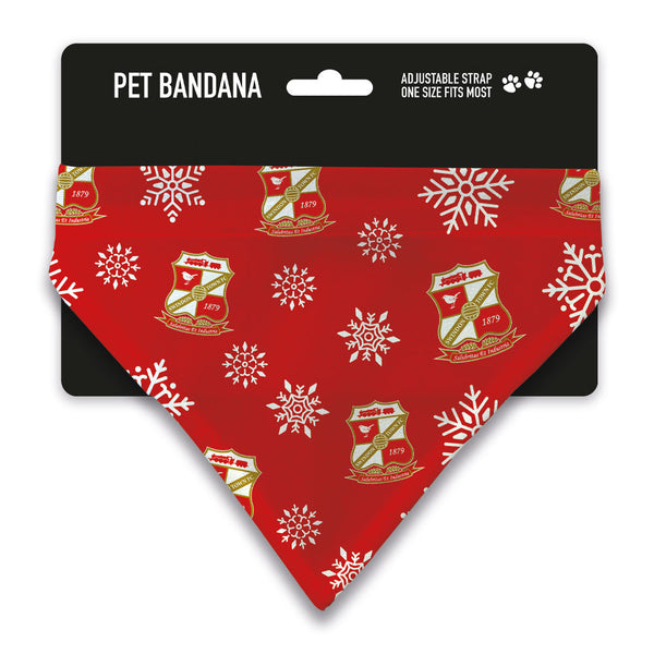 Swindon Town Xmas Snow Pet Bandana