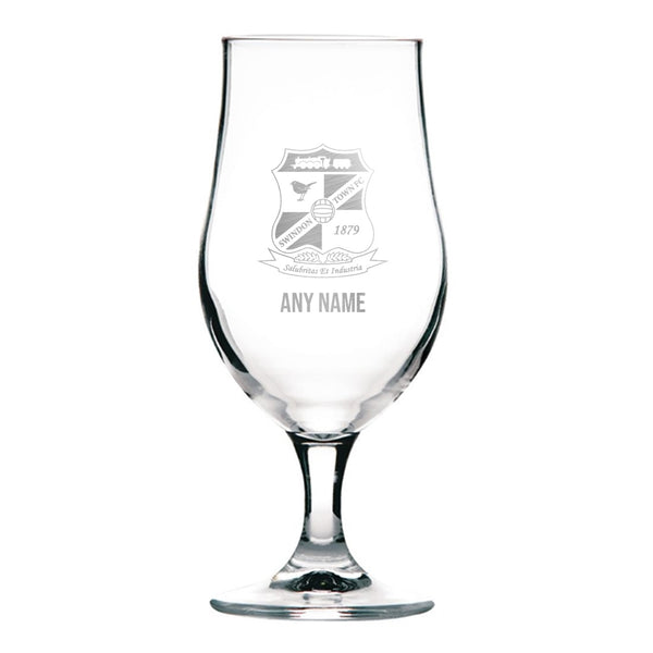 Swindon Town 370ml Stemmed Beer Glass *Customisable*