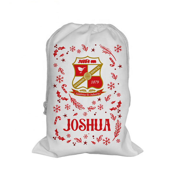 Swindon Town Pattern Santa Sack