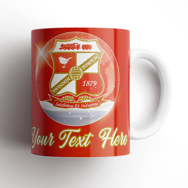Swindon Town Christmas Snowglobe Mug