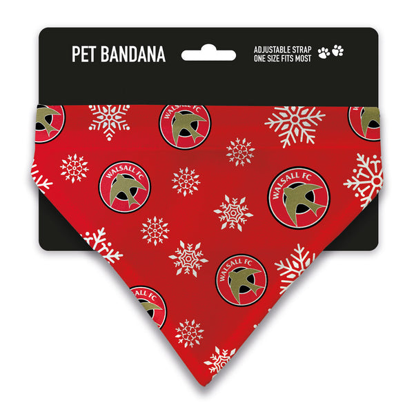 Walsall FC Xmas Snow Pet Bandana